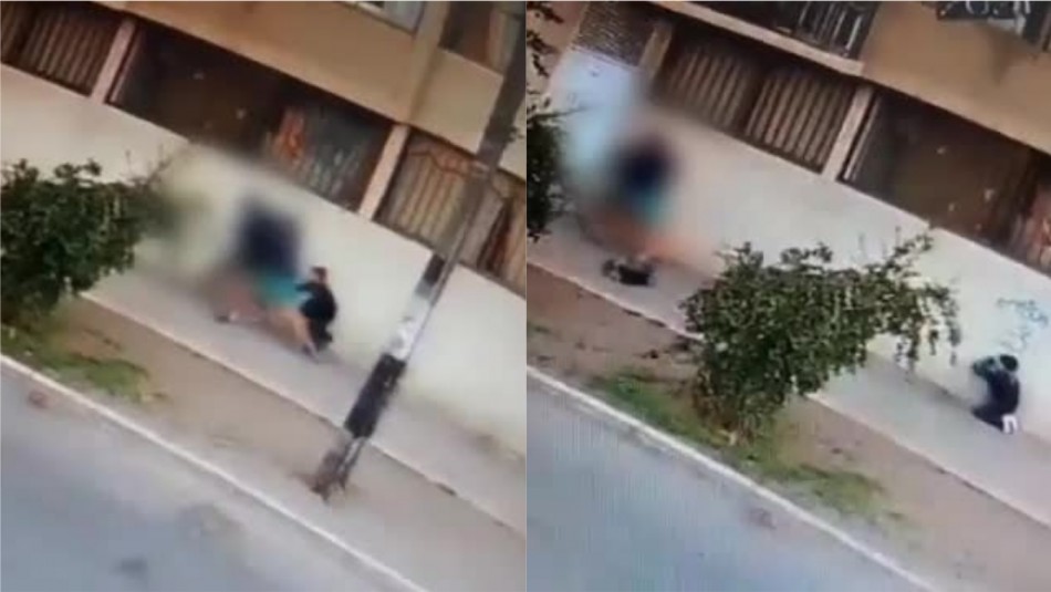 Mujer que caminaba junto a su hijo fue asaltada en el centro de Santiago Violenta agresión: Mujer que caminaba junto a su hijo fue asaltada en el centro de Santiago