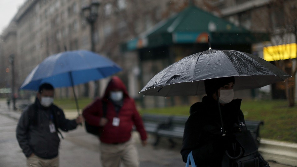 Lluvia Santiago Se registran precipitaciones en distintos puntos de Santiago