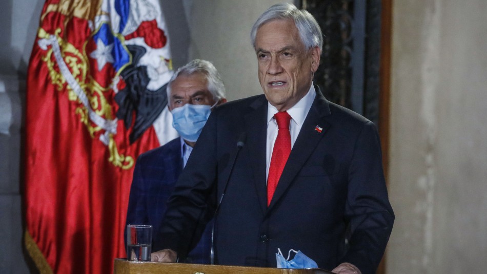Presidente Sebastián Piñera anuncia proyecto para postergar mega elecciones de abril Presidente Sebastián Piñera anuncia proyecto para postergar mega elecciones de abril