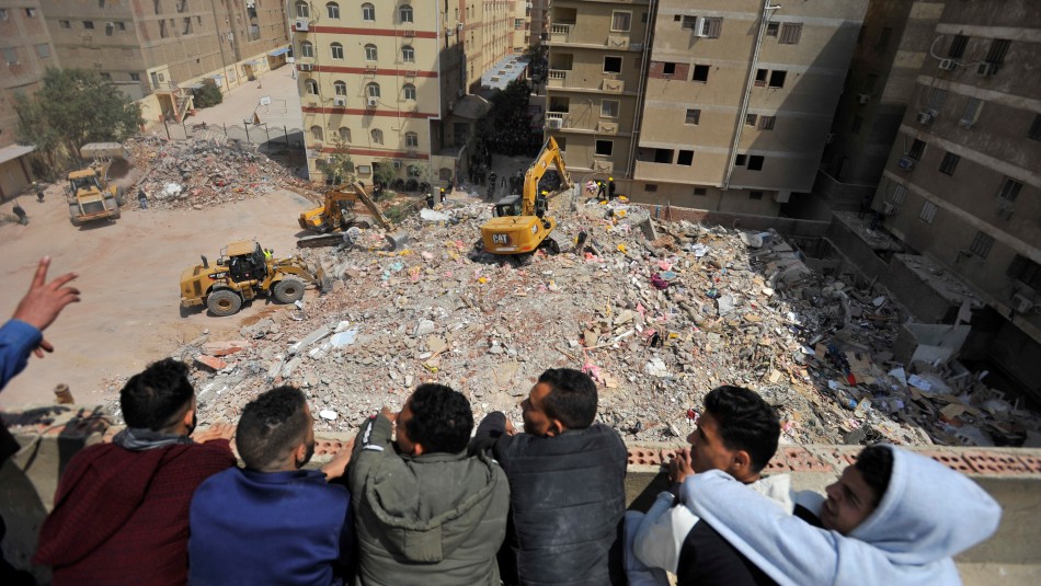 Egipto. Derrumbe de edificio en El Cairo deja un saldo de 18 muertos