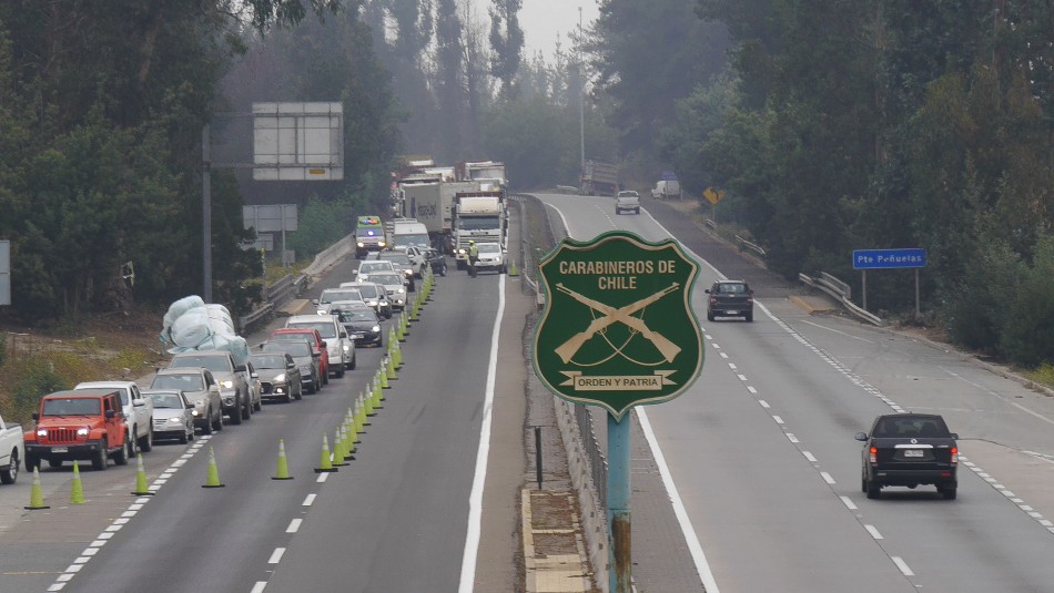 Accidente en Ruta 68 Camión ocasiona colisión múltiple en la Ruta 68 en dirección a Santiago