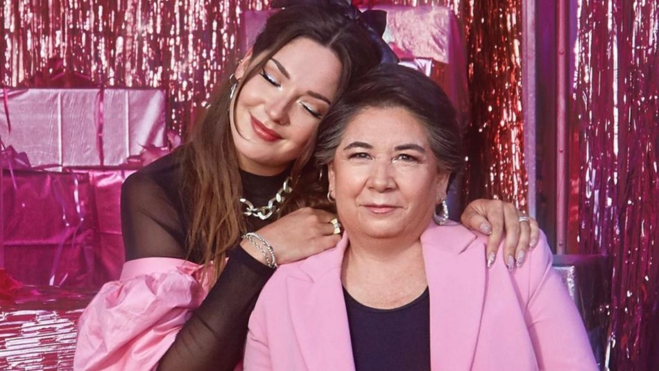 Kel Calderón y su asesora del hogar Nancy Huenupe Kel Calderón y su asesora del hogar Nancy Huenupe