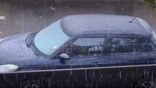Ya está nevando en Santiago: Revisa los videos de las zonas donde está cayendo nieve