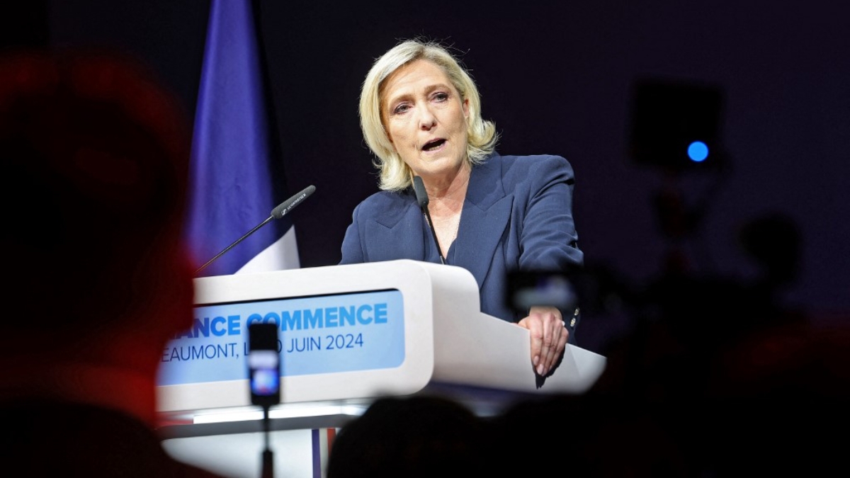 Marine Le Pen, líder de la Agrupación Nacional (AFP)