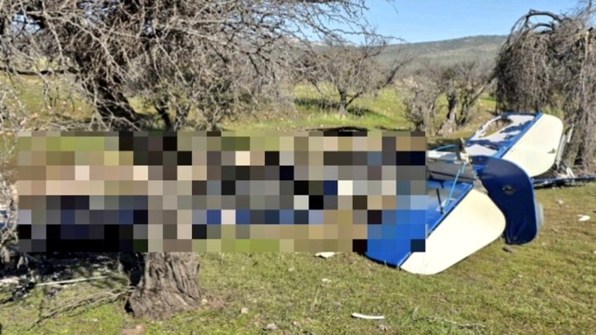 Avioneta siniestrada en Tiltil (Bomberos de Chile)