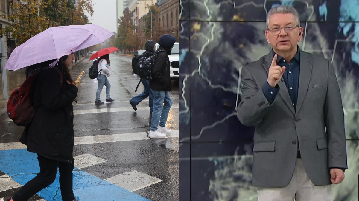 Lluvia en Santiago /Jaime Leyton, meteorólogo de Megatiempo (Aton/Meganoticias)