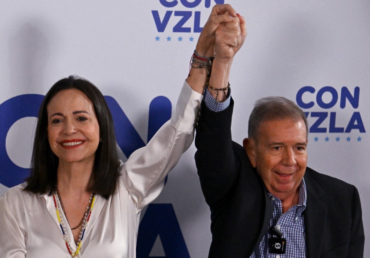 María Corina Machado y Edmundo González, líderes de la oposición venezolana (AFP)