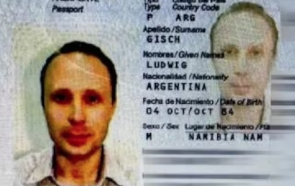 Pasaporte que exhibía Artem Dultsev bajo la identidad de Ludwig Gisch (La Nación)