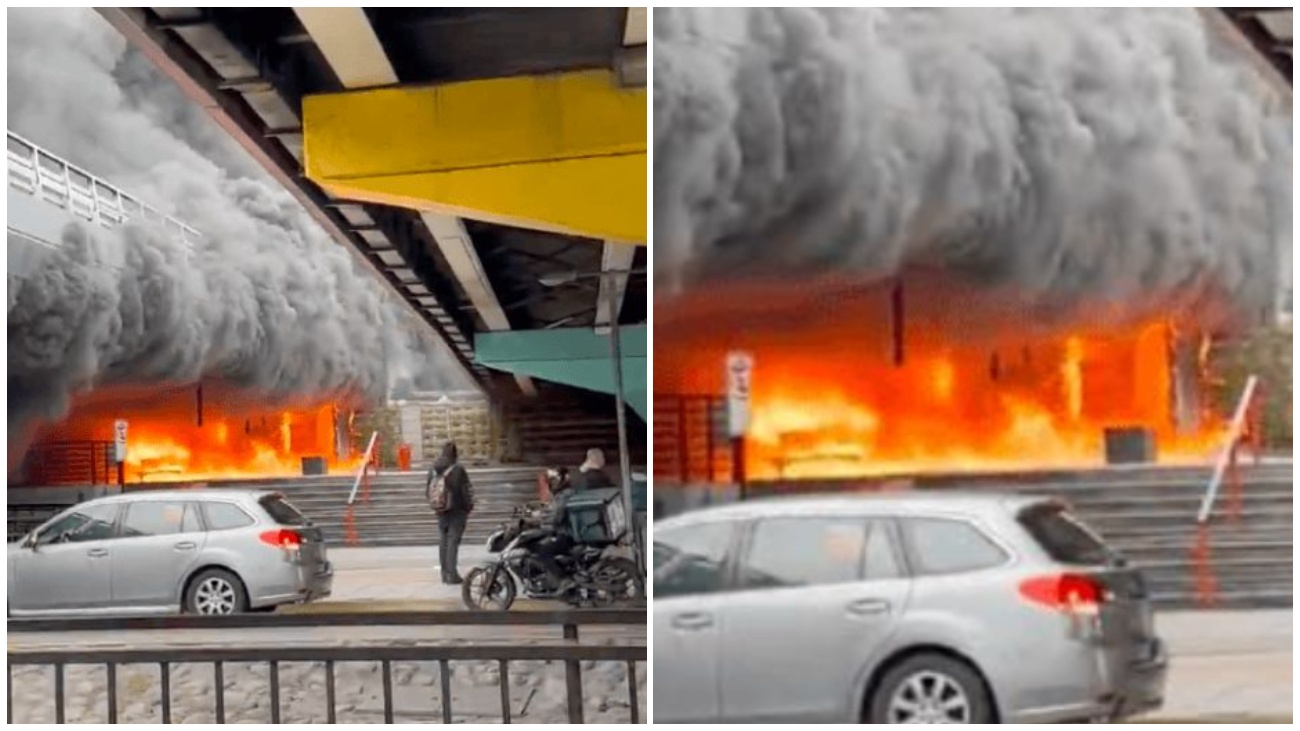 Incendio en metro Escuela Militar (Aton)