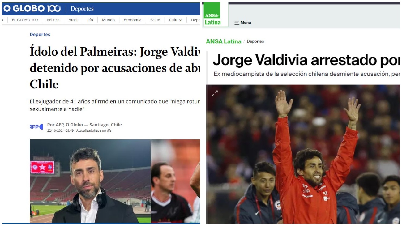 Medios brasileños a la detención de Jorge Valdivia