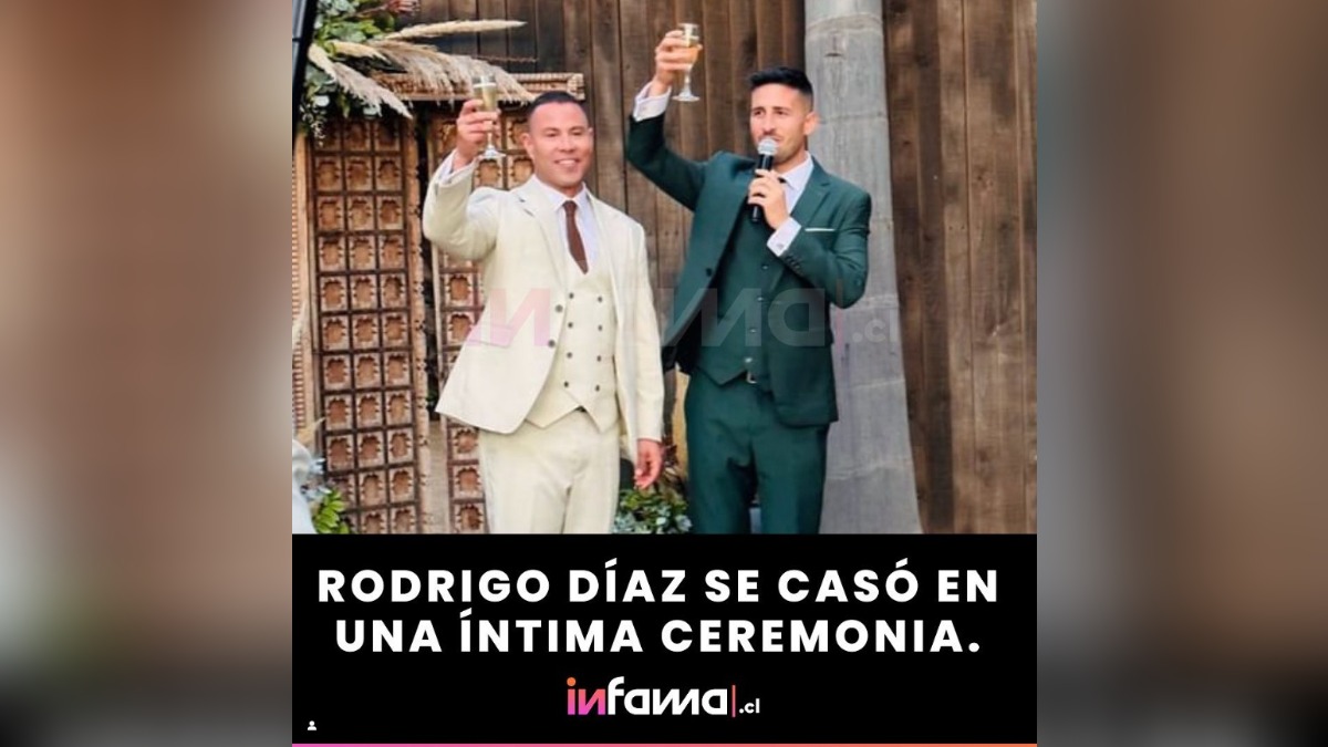 Rodrigo Díaz en su matrimonio / Instagram