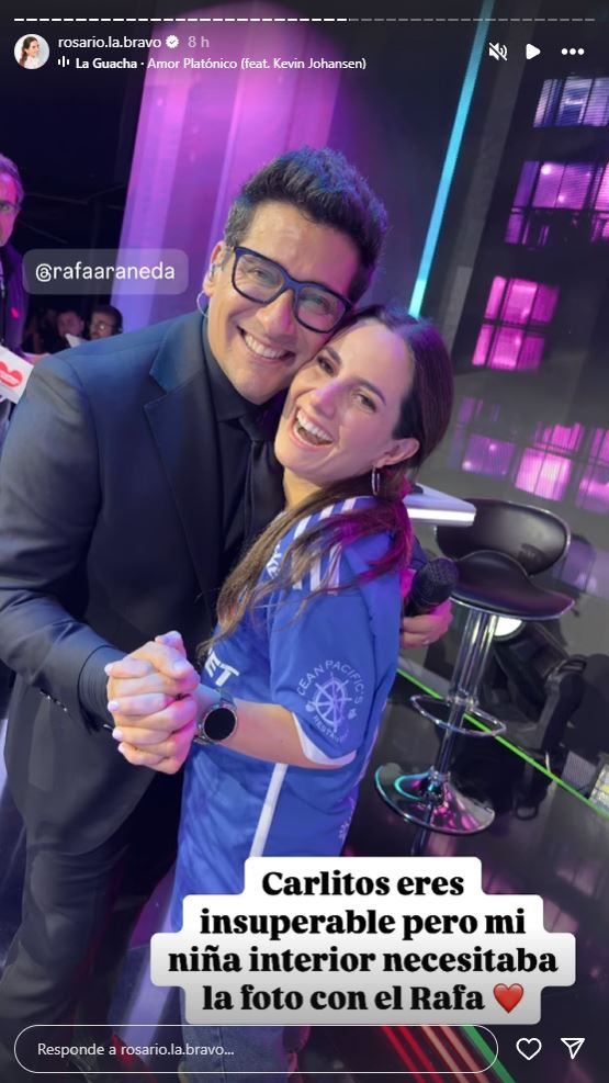 Foto de Rosario Bravo y Rafael Araneda (Instagram)