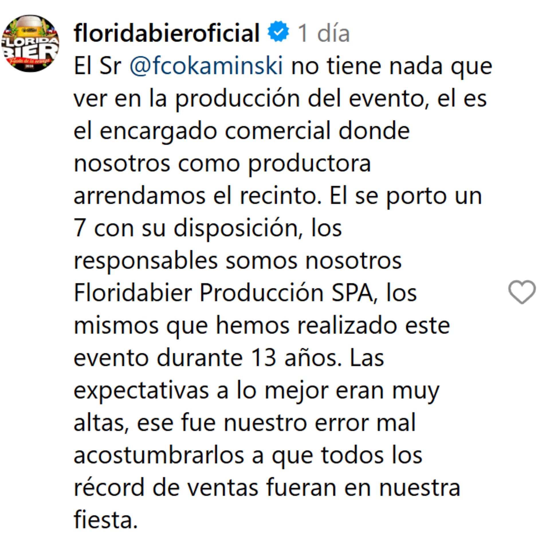 Comentario de Florida Bier