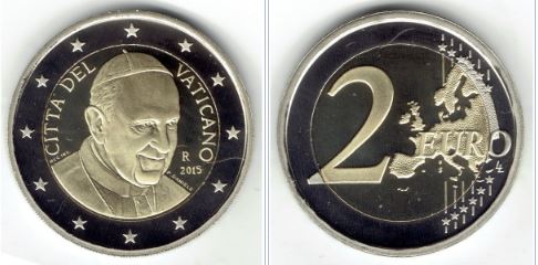 2 euros (edición Papa Francisco)  / Ucoin