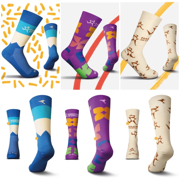 La exclusiva colección de calcetines técnicos para la Maratón de Santiago 2025 (Q'inti)