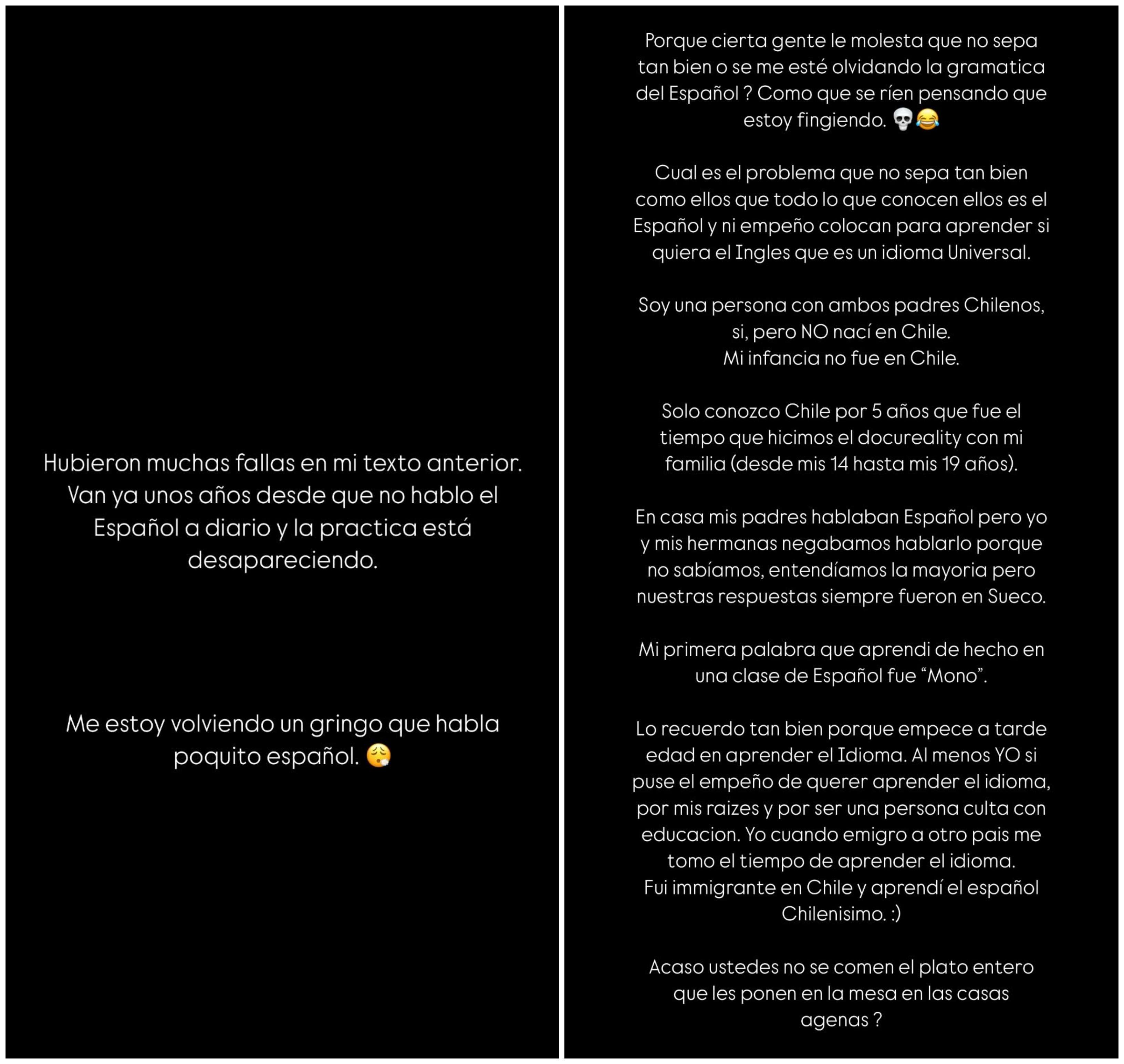 Historias de Instagram de Leo Méndez Jr.