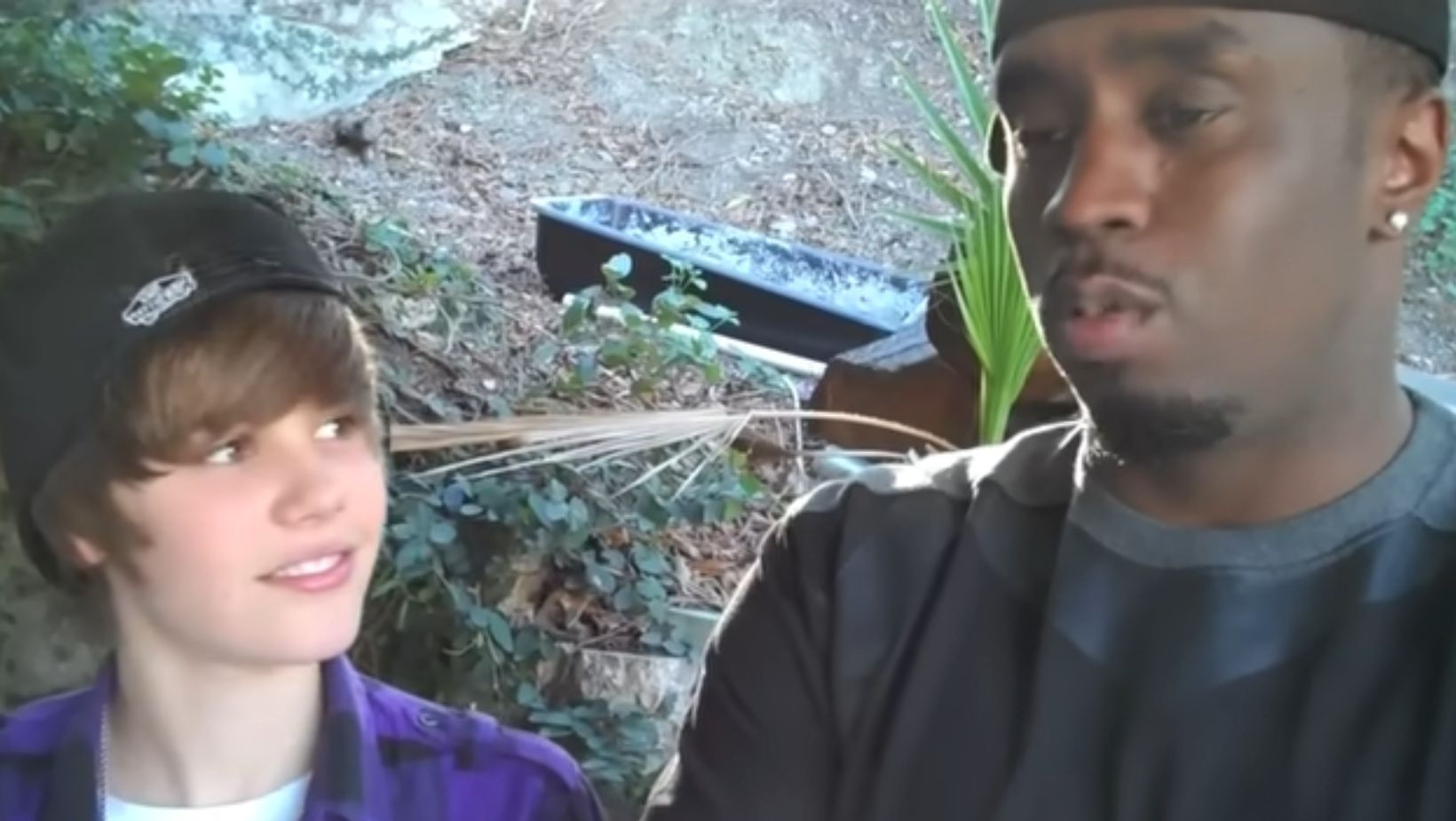 Justin a sus 15 años con P. Diddy
