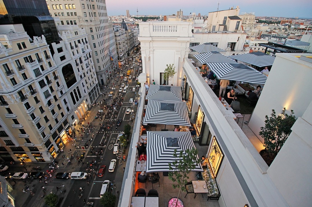 Frontis del Hotel Pestana CR7 Gran Vía Madrid