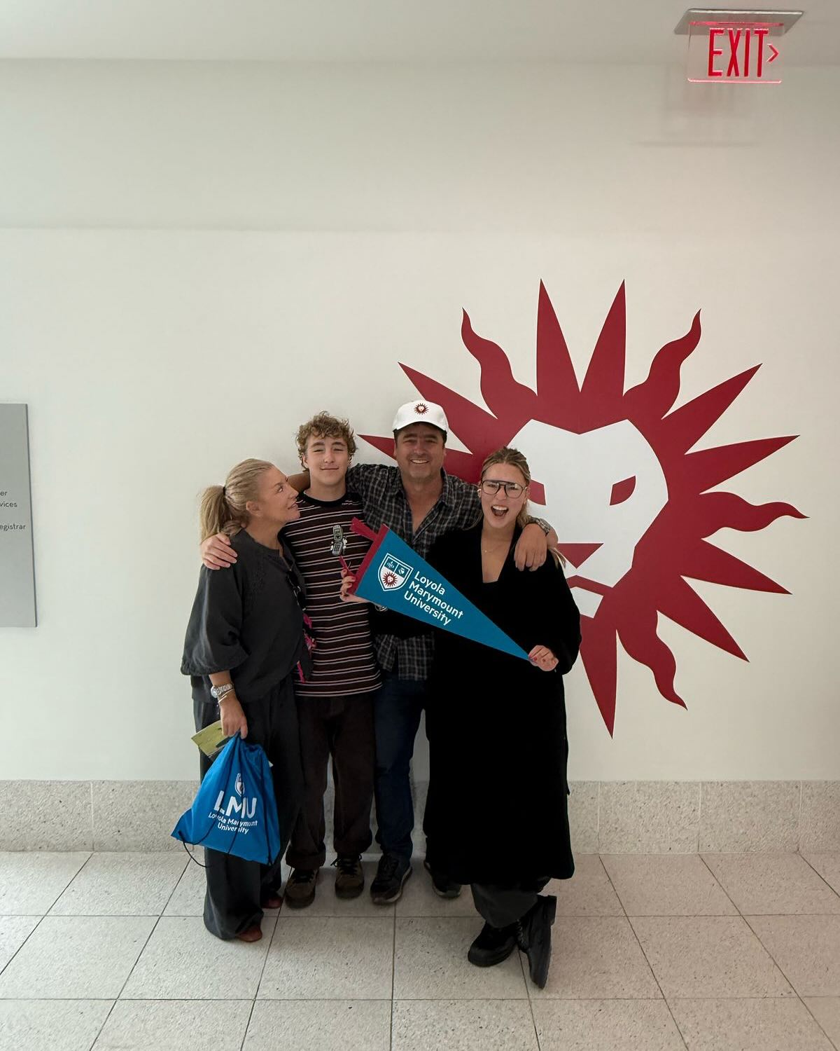 Milagros Zabaleta fue con su familia a visitar la universidad