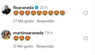 Comentarios de Florencia y Martina