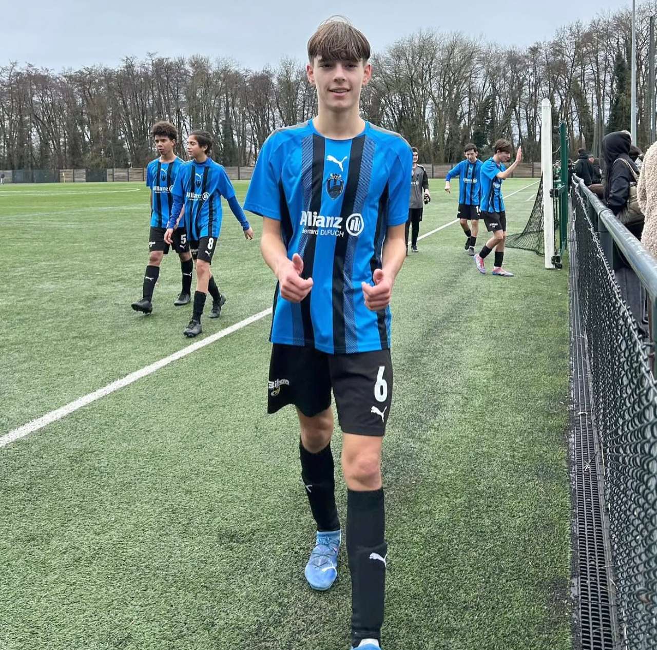 Ilann durante un partido con su club / Jeunesse Villenavaise Football