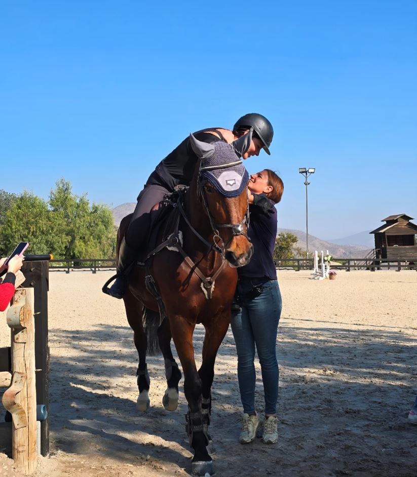 Kel Calderón y su instructora