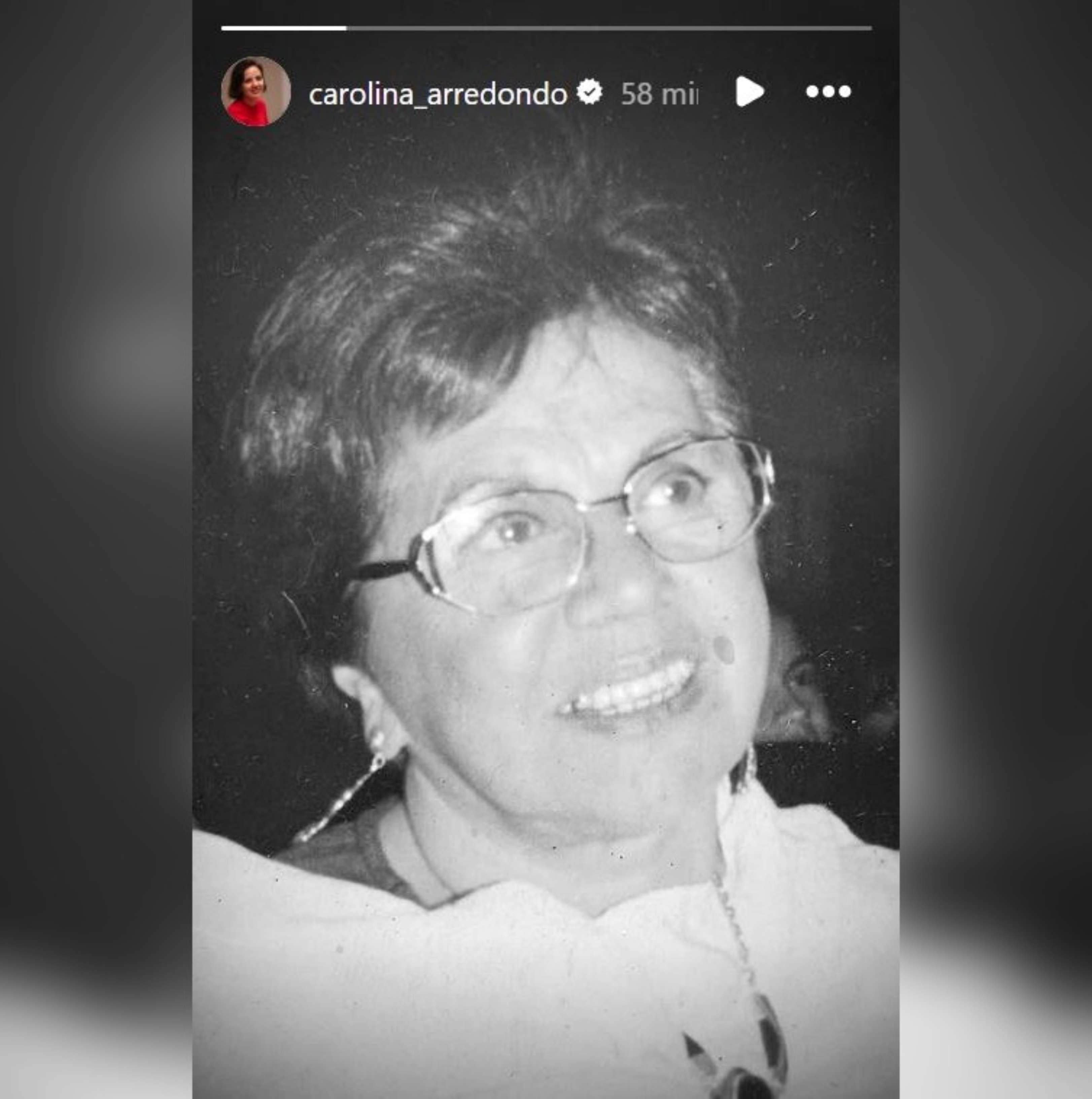 Historia de Instagram de Carolina Arredondo Marzán