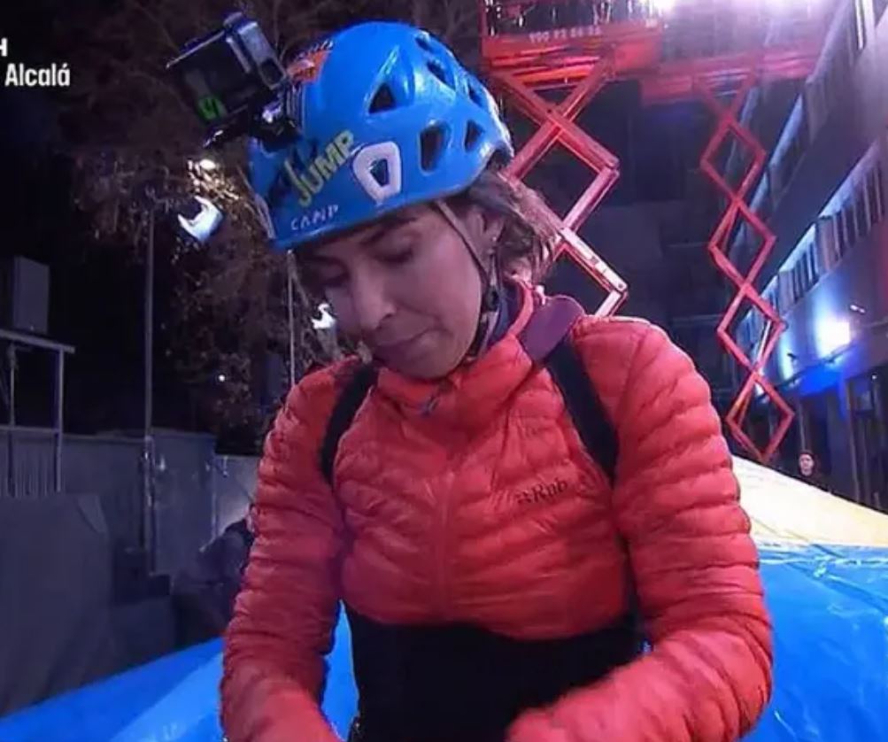 Marta Jiménez saltando