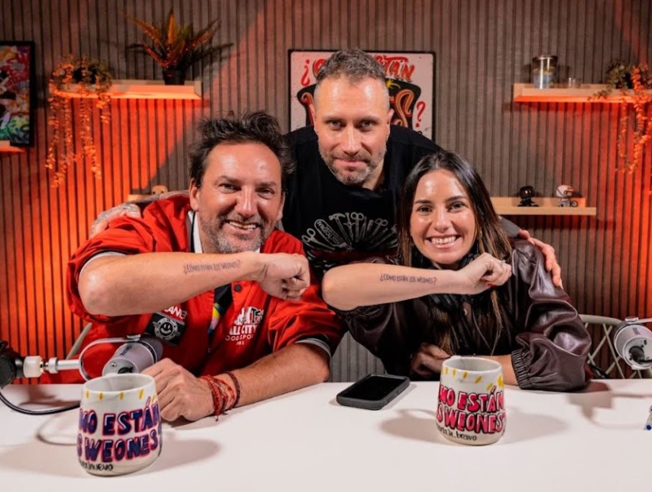 Daniel y Rosario se tatuaron el nombre del pódcast