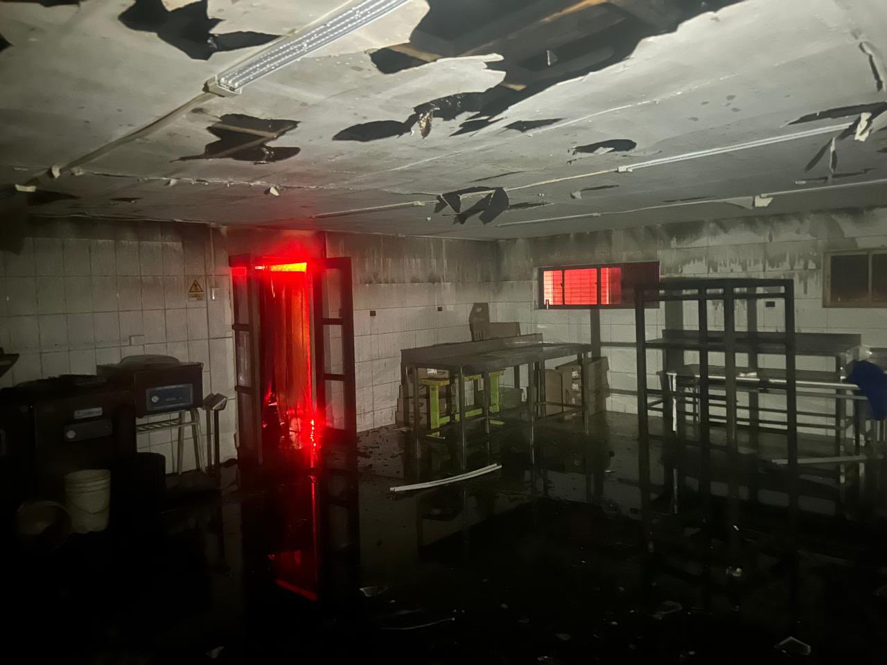 Así quedó la fábrica de longanizas