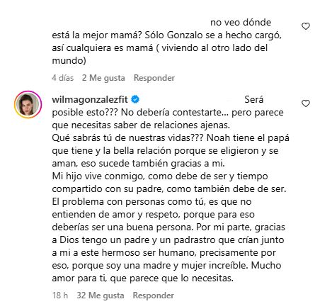 Comentarios de Wilma González