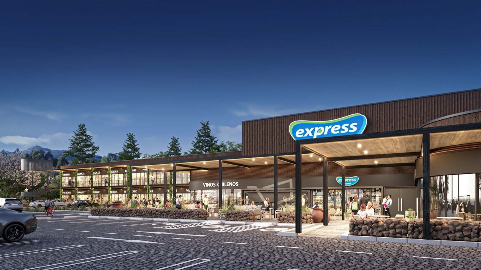 Así será el strip center Pirque III, el nuevo proyecto que desarrolla IFB Inversiones mediante su filial Más Center.