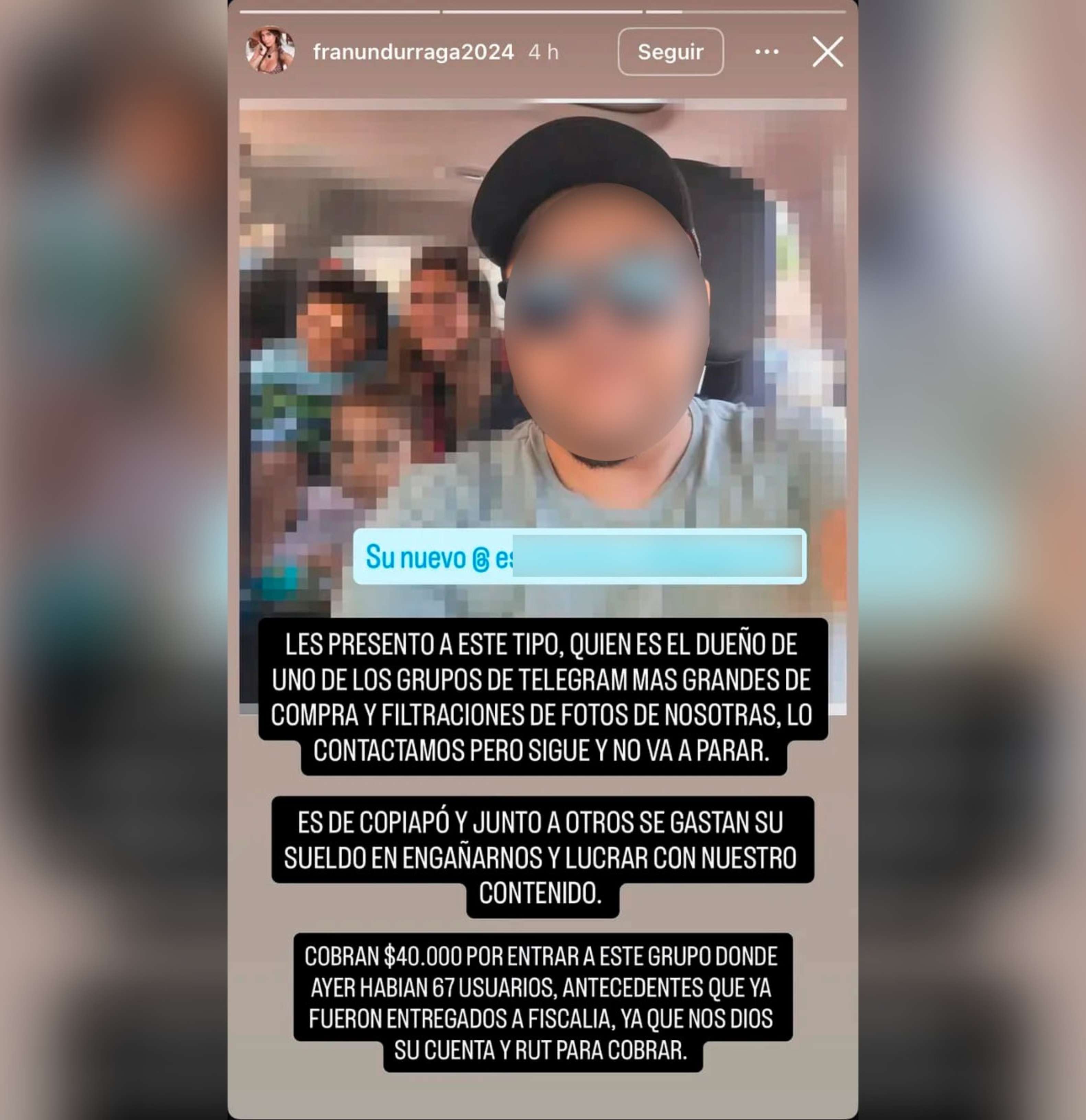 Historia de Instagram de Fran Undurraga