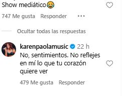 Respuesta de Karen Paola