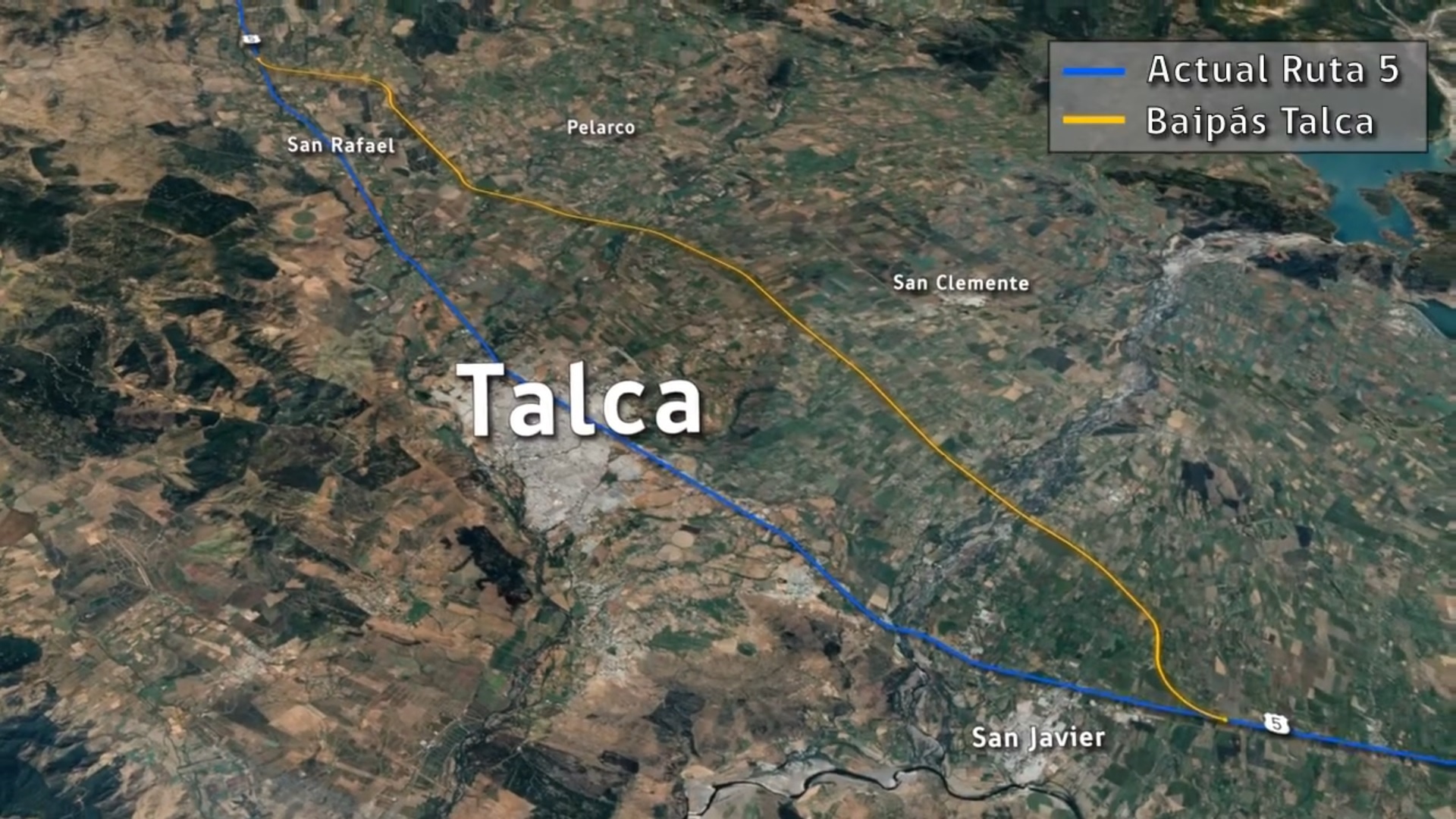 El Baipás Talca pretende disminuir la congestión vial de las principales comunas del Maule (Survias)