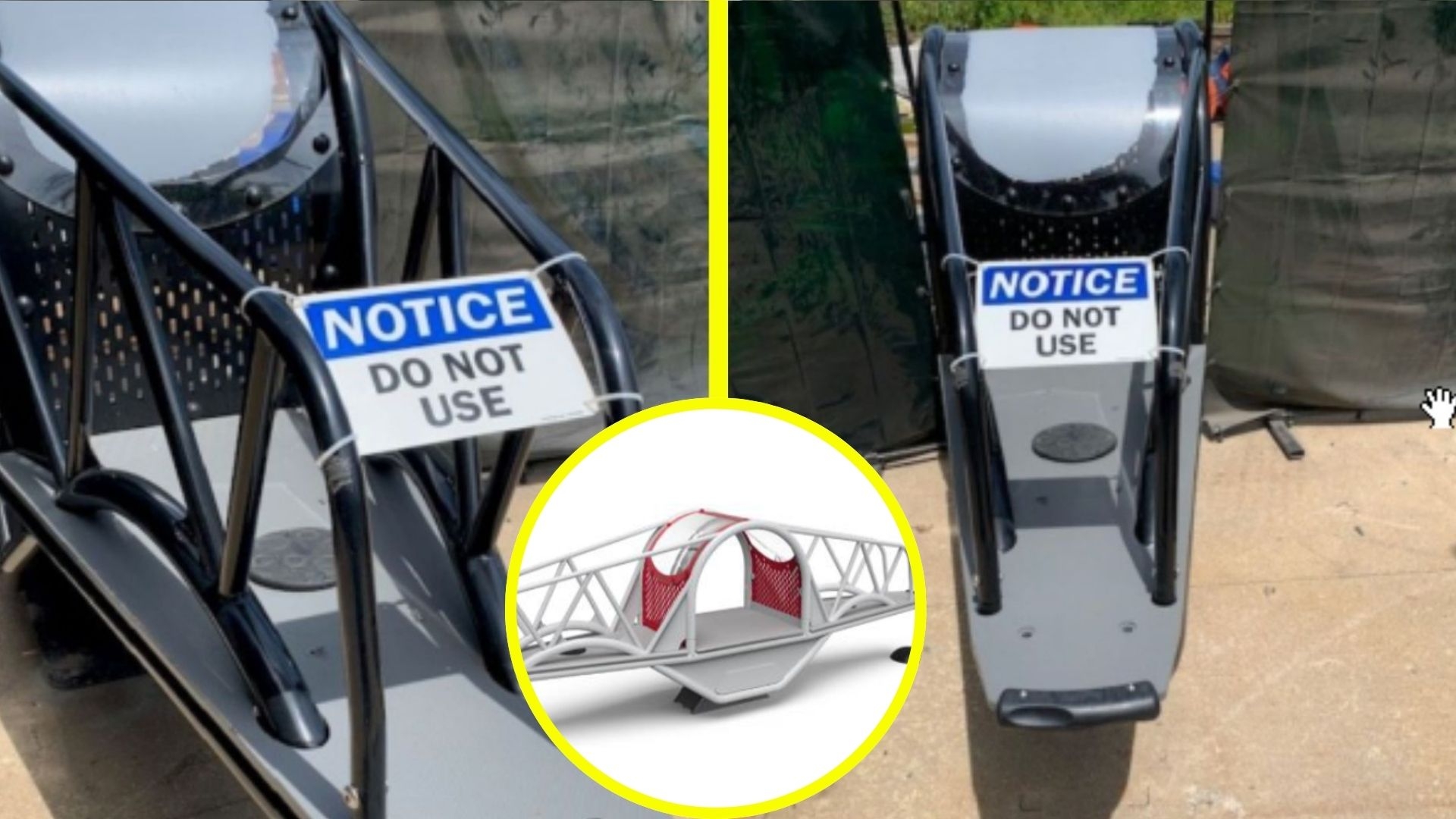 Balancín con alerta de seguridad (Sernac)