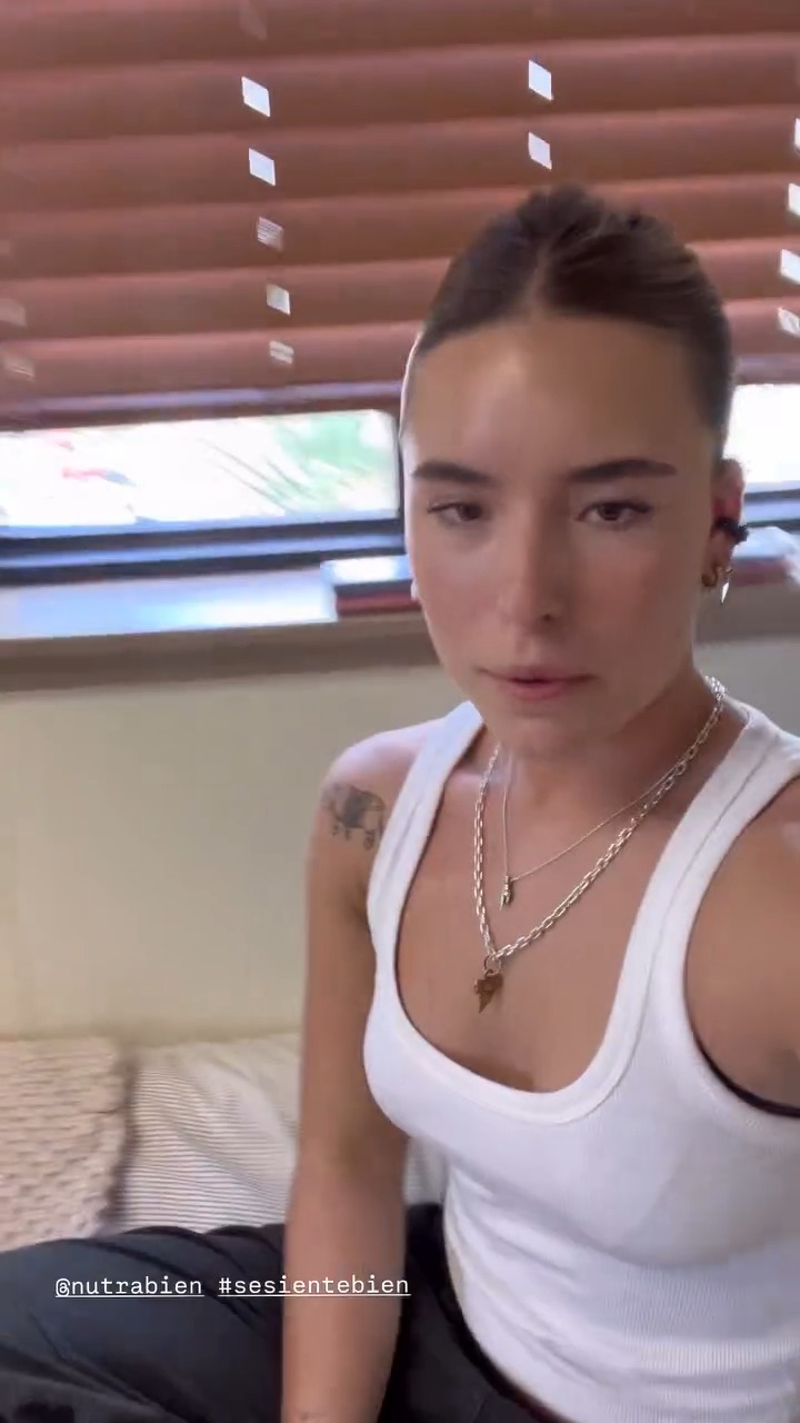 Milagros Zabaleta en su cama