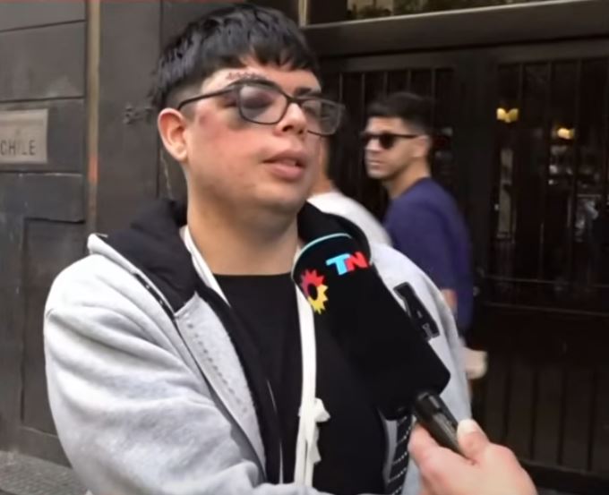 Hincha chileno herido en Argentina / TN