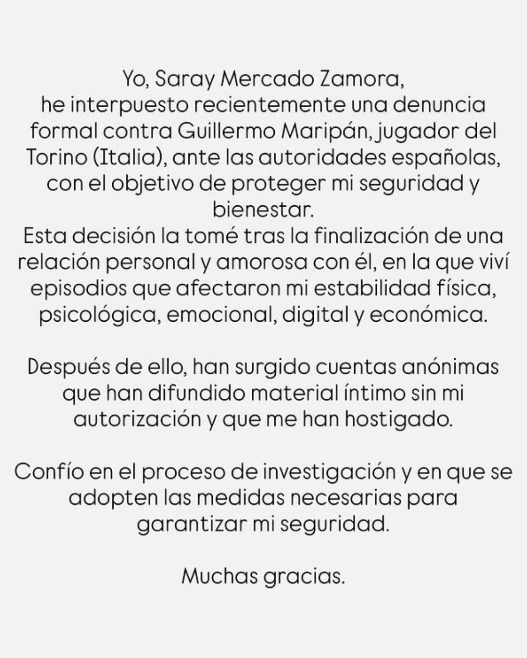 Historia de Saray Mercado