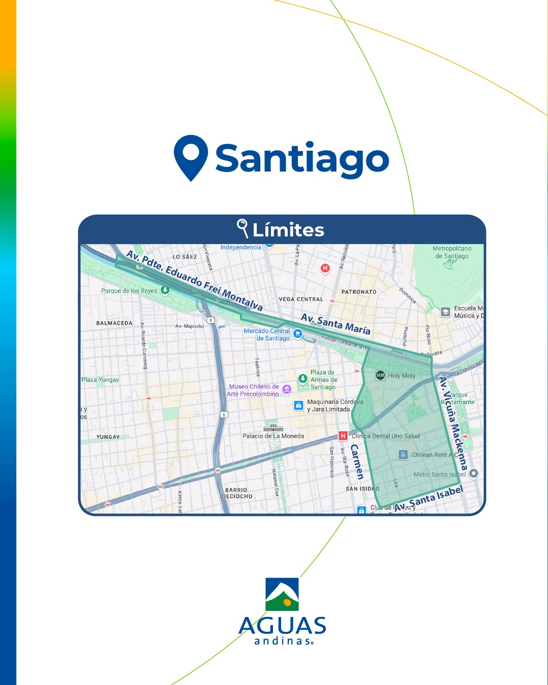 Mapa en Santiago