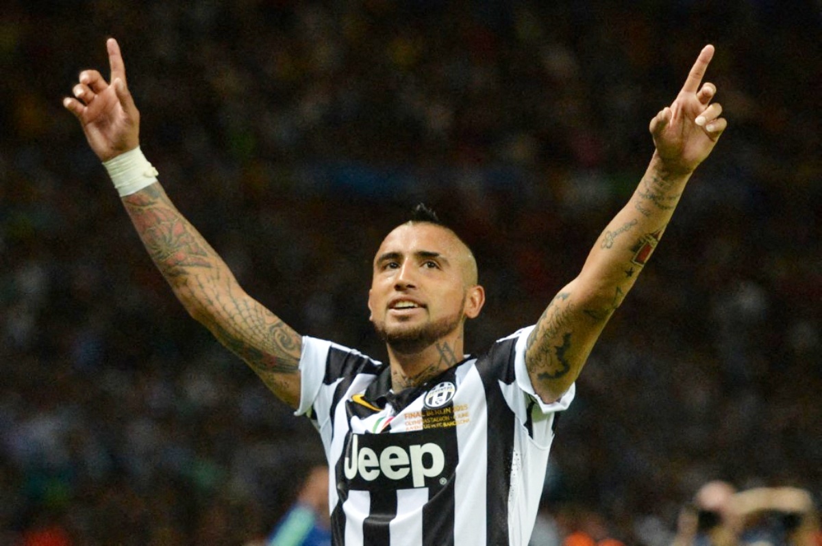 Vidal en la Juventus. Foto: AFP