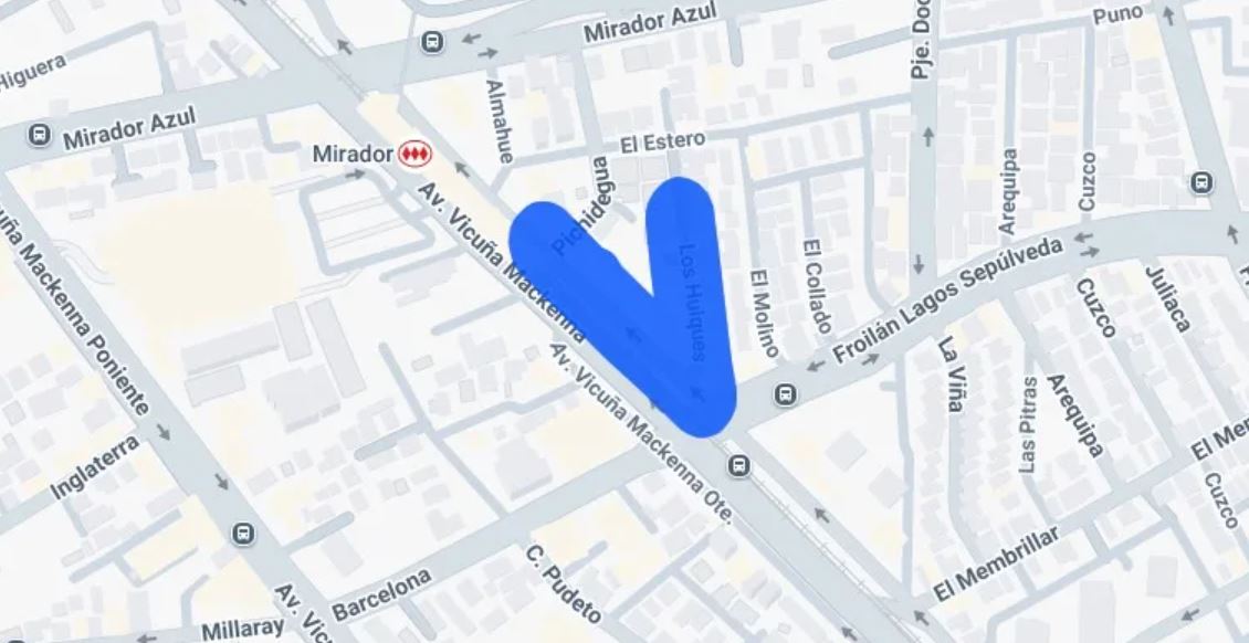 Sector de La Florida en el que se cortará la luz este martes