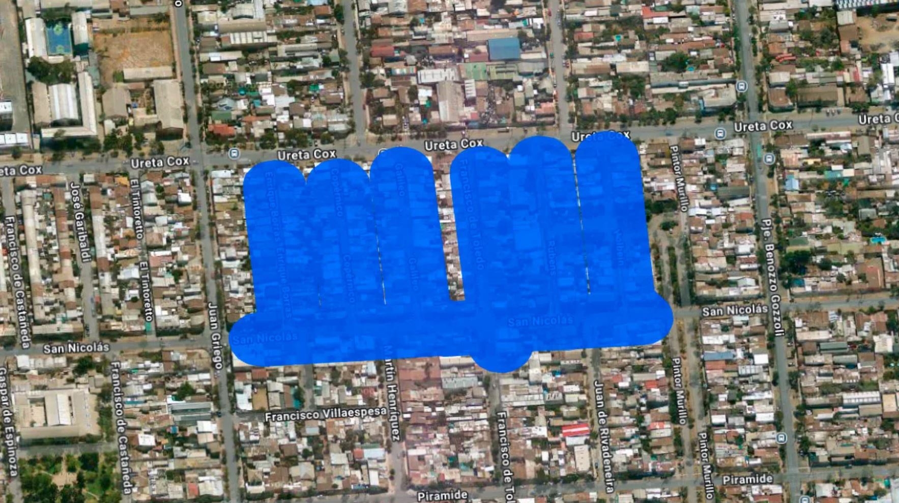 Sector de San Joaquín en el que se cortará la luz este miércoles 24 de septiembre