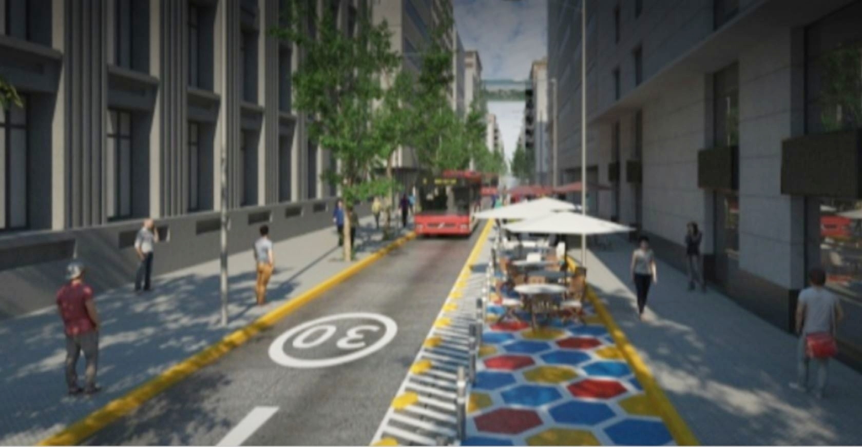 Así quedará el paseo Bandera