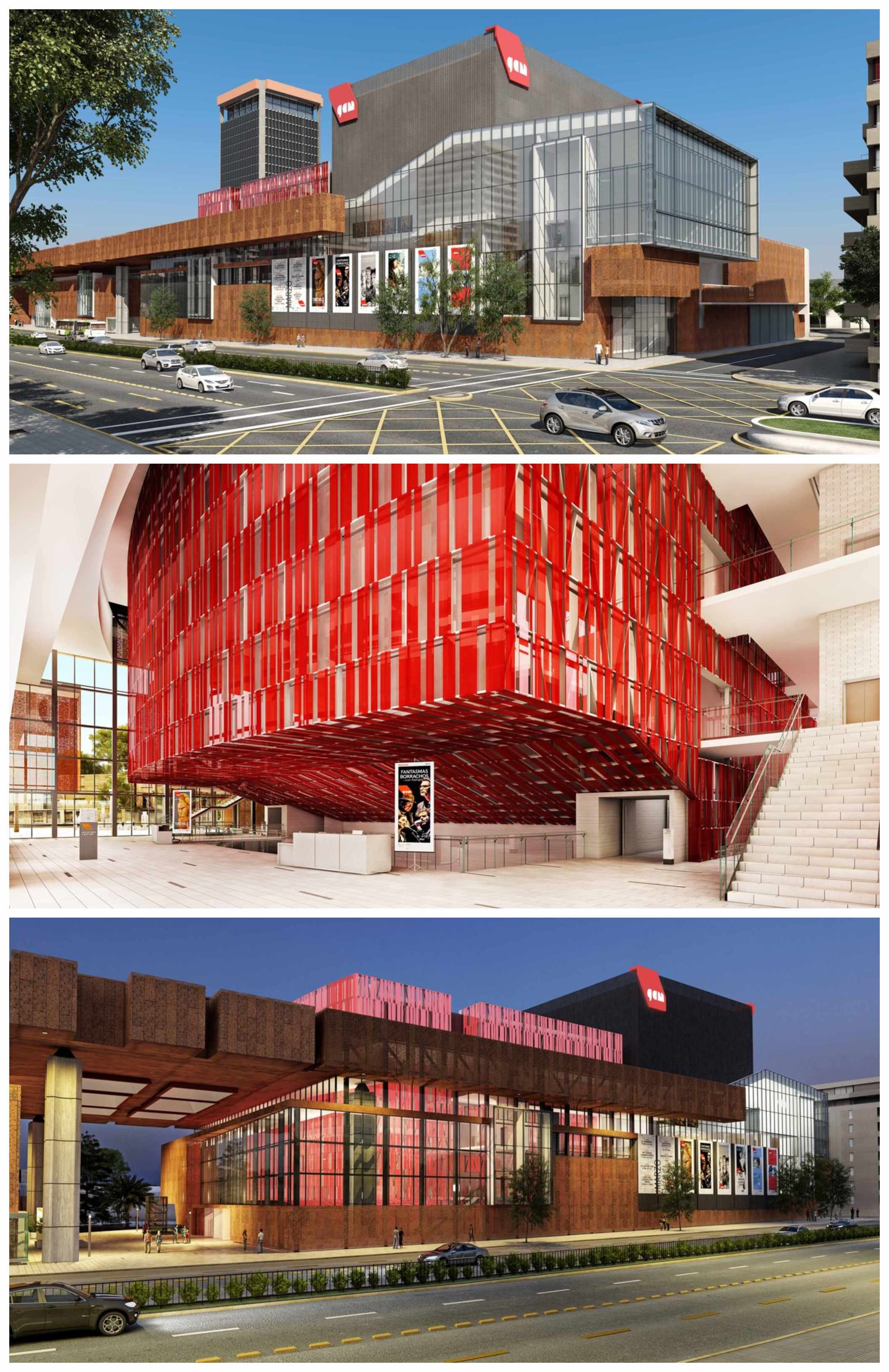 El cómo serán las fachadas externas y pasillo interno de la segunda etapa del GAM.