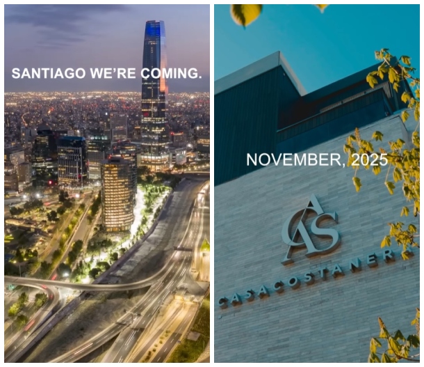 El anuncio de la segunda tienda de Parfois en Chile.