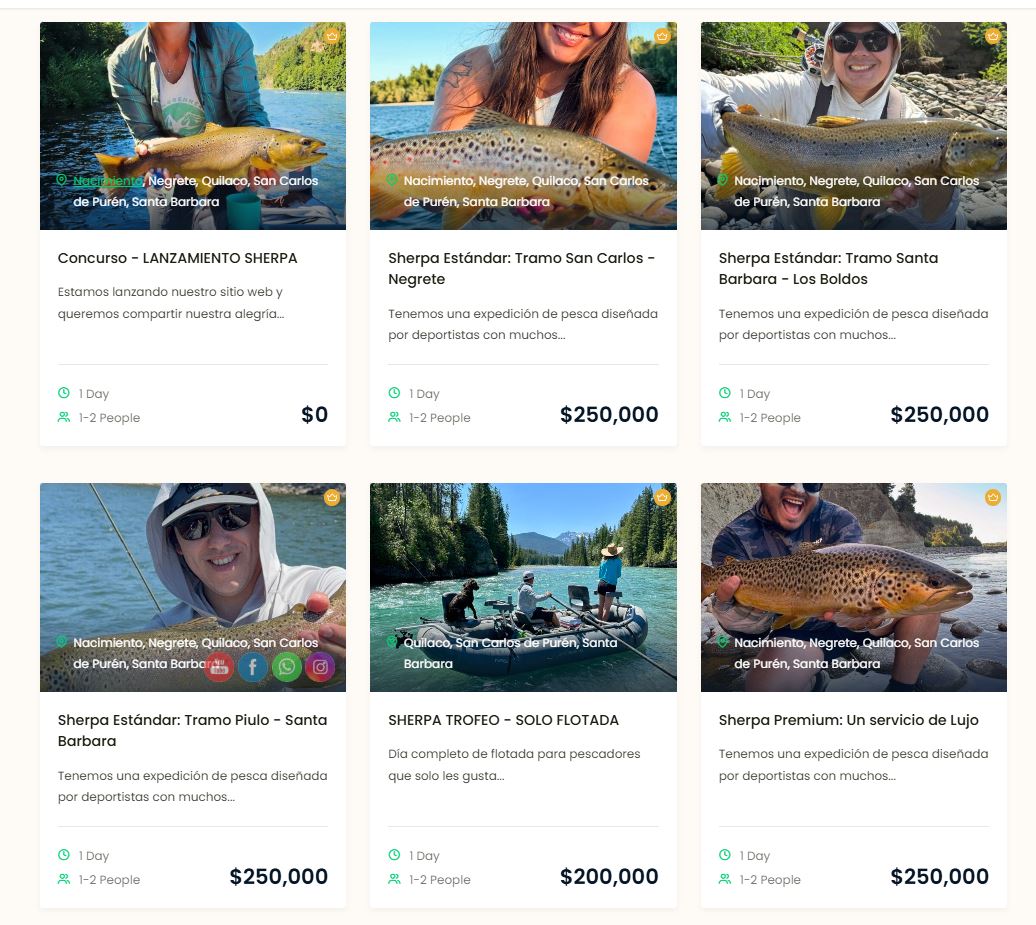 Servicios de Sherpa Expediciones