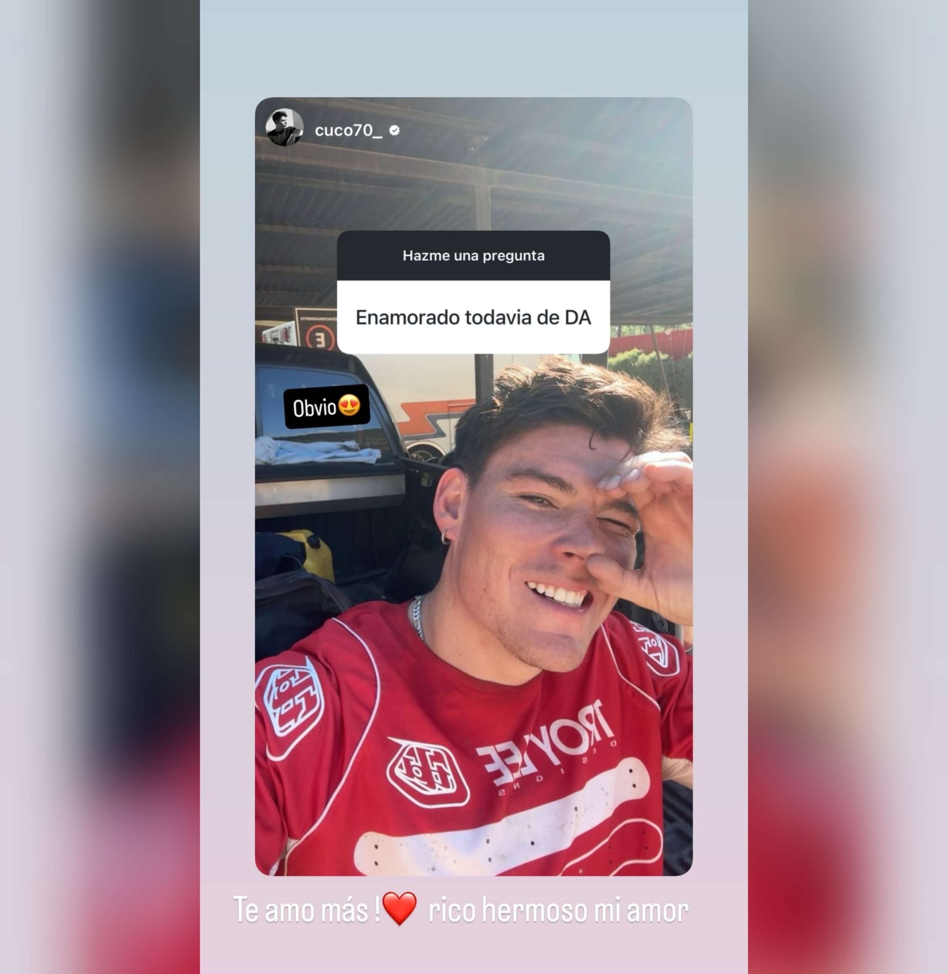 Historia de Instagram de Cuco Cerda