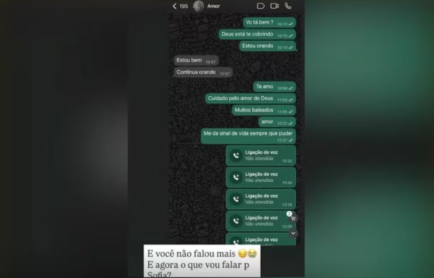 Imagen de la conversación entre Heber y Jéssica