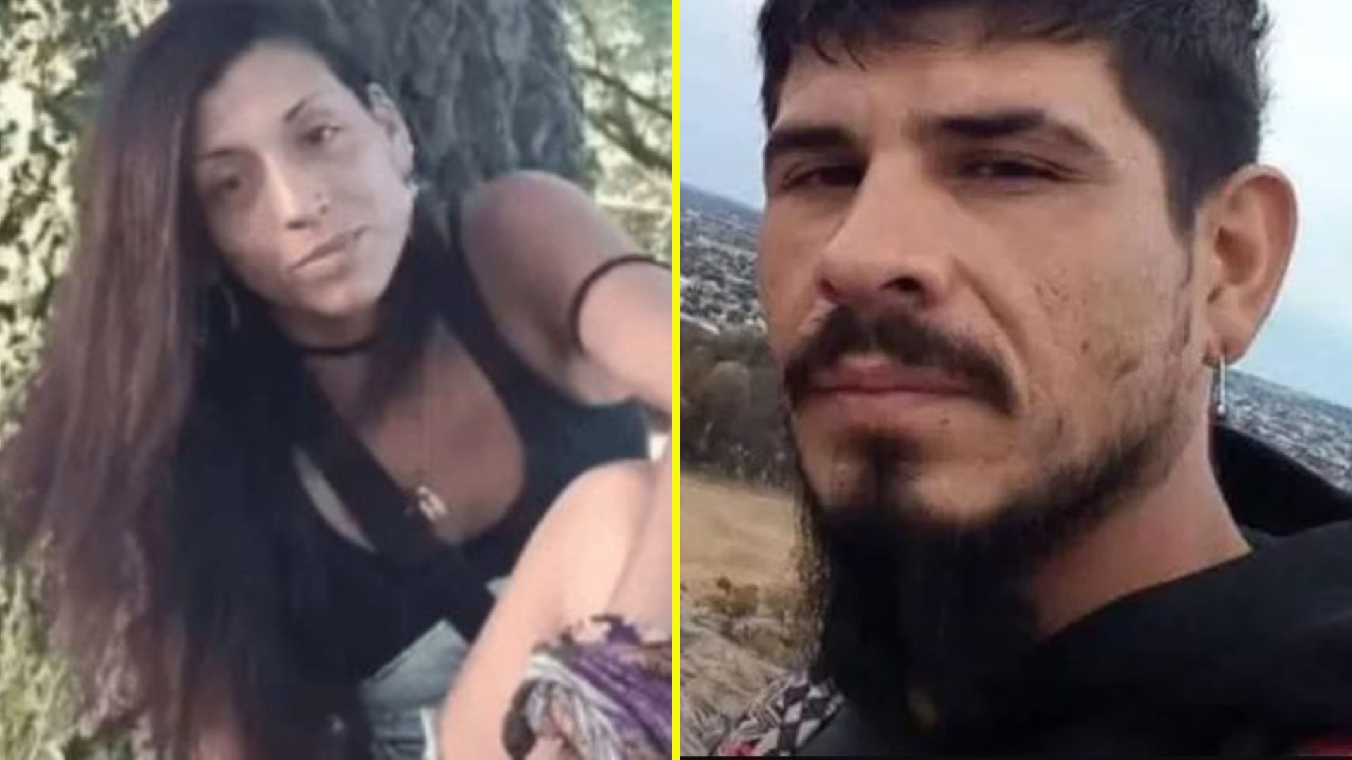 De izquierda a derecha: Dámaris Débora Bulacio y Ángel Andrés Gutiérrez